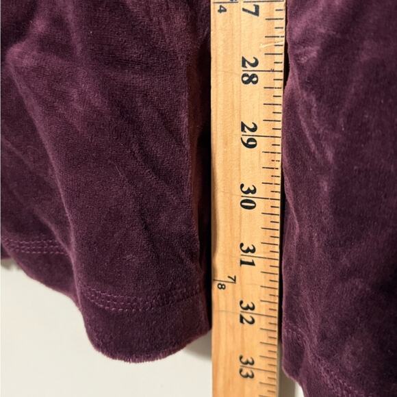 Catherines women’s size 1X 18/20W full zip eggplant jacket pockets long sleeve - Picture 3 of 10